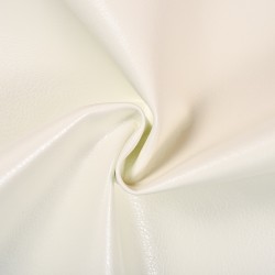 Ткань Дерматин (Кожзам) для мебели (Ширина 138см), цвет Белый (на отрез) в Невинномысске