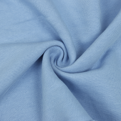 Ткань Футер 3-х нитка, Петля, цвет Светло-Голубой (на отрез)  в Невинномысске