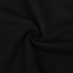 Ткань Футер 3-х нитка, Петля, цвет Черный (на отрез)  в Невинномысске