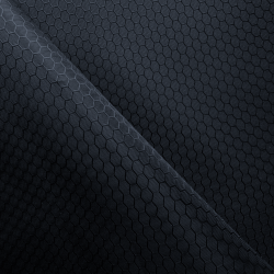 Ткань Оксфорд 300D PU Рип-Стоп СОТЫ, цвет Черный (на отрез)  в Невинномысске
