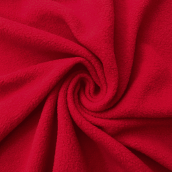 Флис Односторонний 130 гр/м2, цвет Красный (на отрез)  в Невинномысске