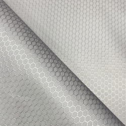 Ткань Oxford 300D PU Рип-Стоп СОТЫ, цвет Светло-Серый (на отрез) в Невинномысске
