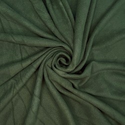 Ткань Флис Односторонний 130 гр/м2 (Ширина 150см), цвет Темный хаки (на отрез) в Невинномысске