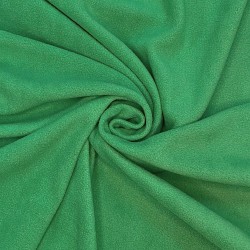 Ткань Флис Односторонний 130 гр/м2 (Ширина 150см), цвет Зелёный (на отрез) в Невинномысске