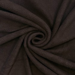 Ткань Флис Односторонний 180 гр/м2 (Ширина 150см), цвет Коричневый (на отрез) в Невинномысске