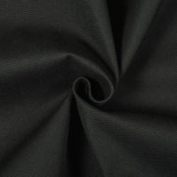 Ткань Канвас 35/65 (Ширина 150см), цвет Черный (на отрез) в Невинномысске