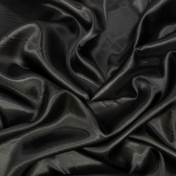 Ткань Атлас-сатин (Ширина 150см), цвет Черный (на отрез) в Невинномысске