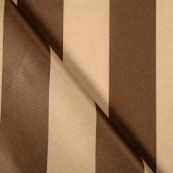 Ткань Oxford 300D PU (Ширина 1,48м), Бежево-Коричневая полоса (на отрез) в Невинномысске