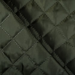 Стеганая подкладочная ткань с синтепоном (100гр/м2), цвет Хаки (на отрез)  в Невинномысске